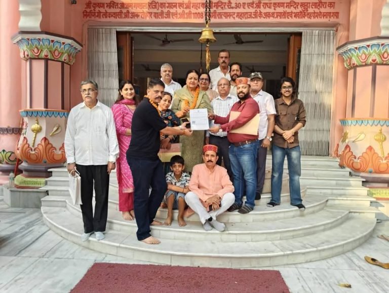 WHO Members at Temple — Maa Kali Mata Mandir Sector 30 Chandigarh